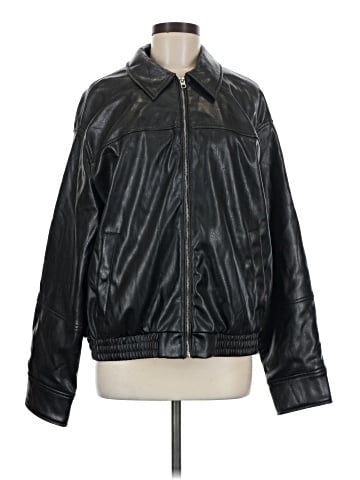 Zara Faux Leather Jacket (view 1)