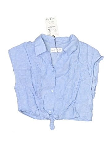 Zara Kids Sleeveless Button-Down Shirt (view 1)