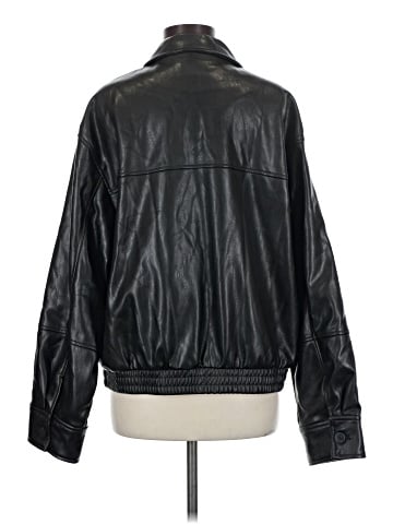 Zara Faux Leather Jacket (view 2)