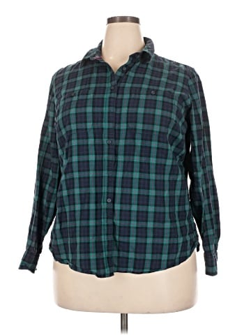St. John's Bay Long Sleeve Button-Down Shirt (view 1)