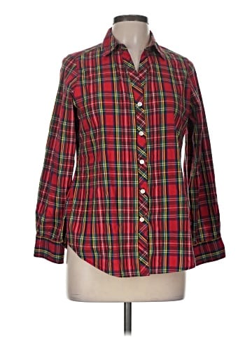Foxcroft Long Sleeve Button-Down Shirt (view 1)