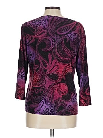 JM Collection 3/4 Sleeve Top (view 2)