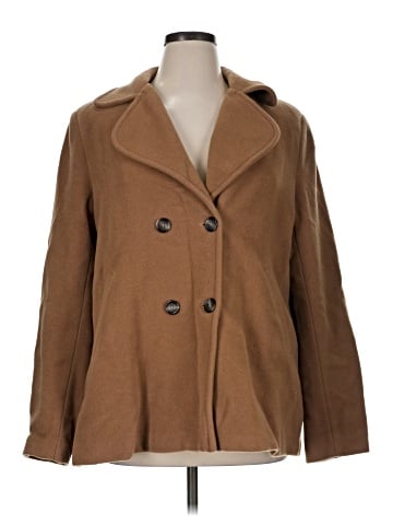 Blue Les Copains Wool Coat (view 1)