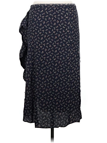 Madewell Ruffle-Wrap Midi Skirt in Spring Fling (view 2)