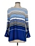 The Limited Blue Long Sleeve Blouse Size M - photo 1