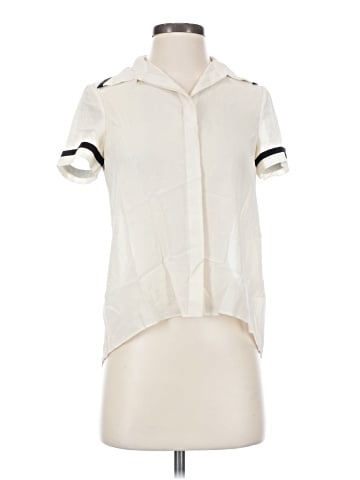 Alice + Olivia Short Sleeve Silk Top (view 1)