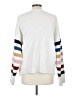 Lush 100% Polyester Stripes White Pullover Sweater Size L - photo 2