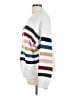 Lush 100% Polyester Stripes White Pullover Sweater Size L - photo 5