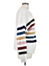 Lush 100% Polyester Stripes White Pullover Sweater Size L - photo 4