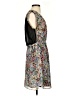 Zara Basic 100% Polyester Paisley Gray Casual Dress Size S - photo 4