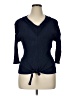 Ruby Rd. Blue 3/4 Sleeve Top Size XL - photo 1