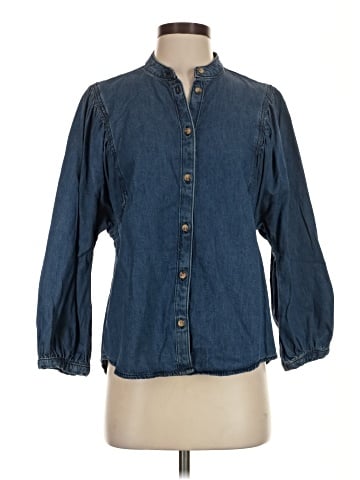 Express 3/4 Sleeve Button-Down Shirt (view 1)