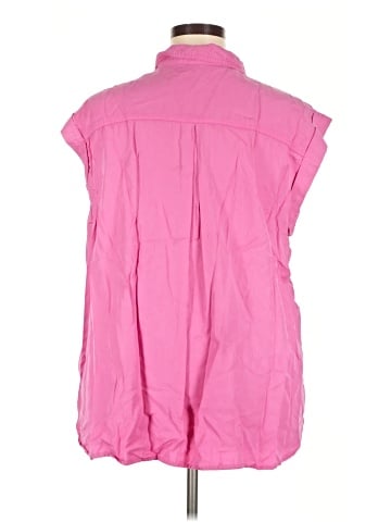 CALVIN KLEIN JEANS Sleeveless Button-Down Shirt (view 2)