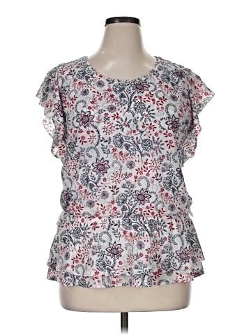 Style&Co Short Sleeve Blouse (view 1)