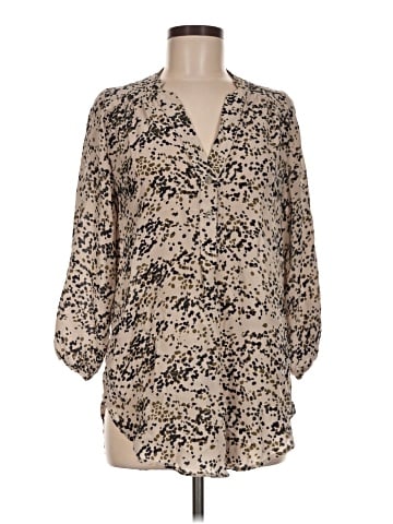 Amour Vert 3/4 Sleeve Silk Top (view 1)