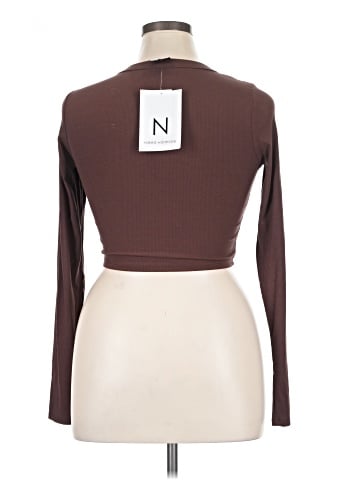 Naked Wardrobe Long Sleeve T-Shirt (view 2)