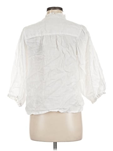 Garnet Hill 3/4 Sleeve Blouse (view 2)