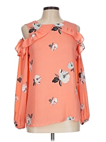 Worthington Long Sleeve Blouse (view 1)