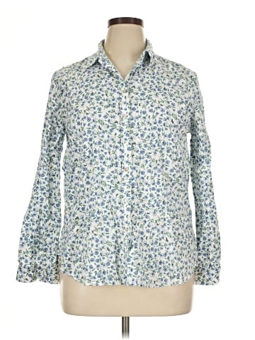Jane and Delancey 3/4 Sleeve Button-Down Shirt (view 1)