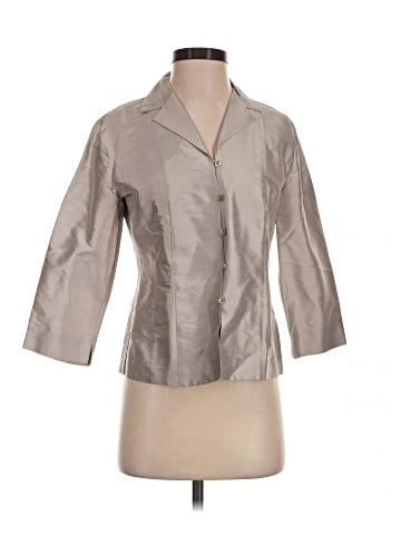 Talbots 3/4 Sleeve Button-Down Shirt (view 1)