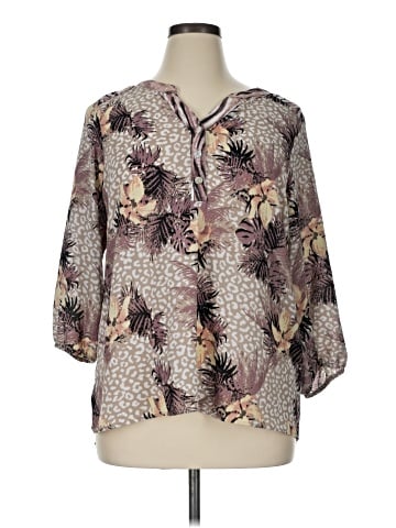 Figueroa & Flower 3/4 Sleeve Blouse (view 1)
