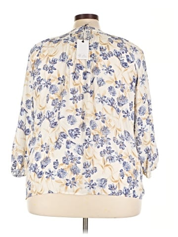 Rose + Olive 3/4 Sleeve Blouse (view 2)