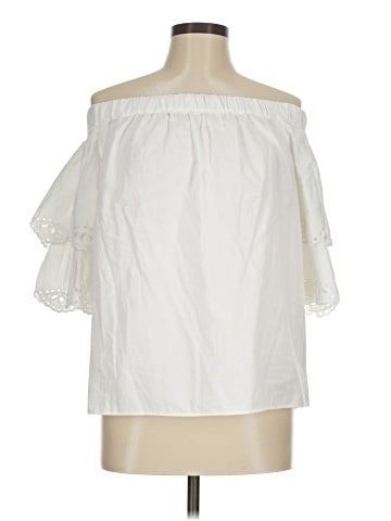 Kaari Blue 3/4 Sleeve Blouse (view 1)