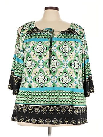 New Directions 3/4 Sleeve Blouse (view 1)