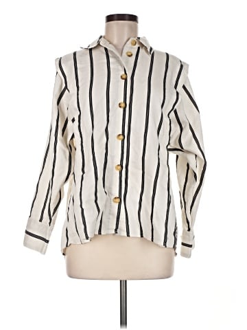 Zara Long Sleeve Button-Down Shirt (view 1)