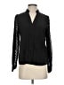 Shein Black Long Sleeve Blouse Size 4 - photo 1
