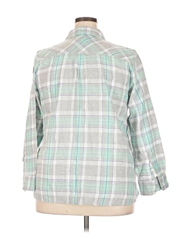 Talbots 3/4 Sleeve Button-Down Shirt (view 2)