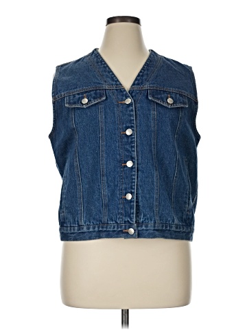 Pendleton Denim Vest (view 1)