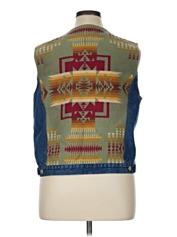 Pendleton Denim Vest (view 2)