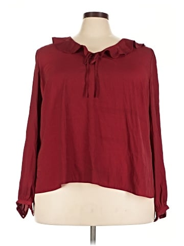 Rose + Olive Long Sleeve Blouse (view 1)