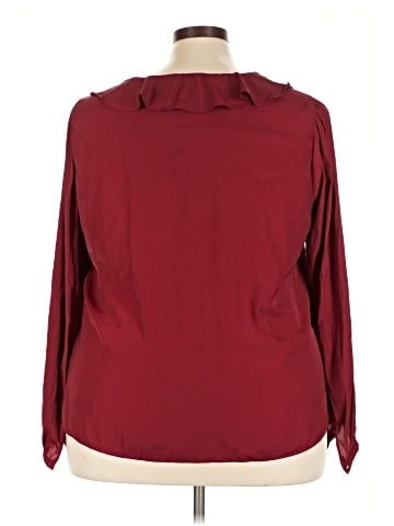 Rose + Olive Long Sleeve Blouse (view 2)