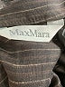 Max Mara 100% Linen Stripes Gray Brown Jacket Size 10 - photo 8