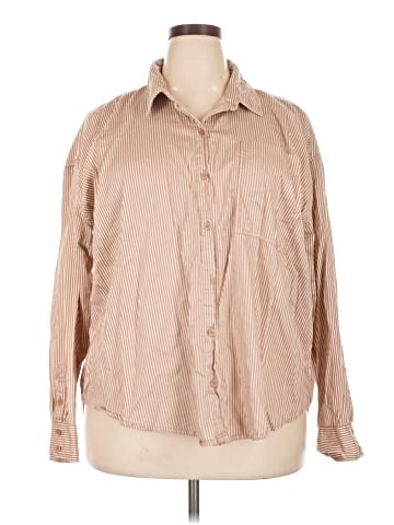 American Eagle Outfitters Long Sleeve Button-Down Shirt (view 1)