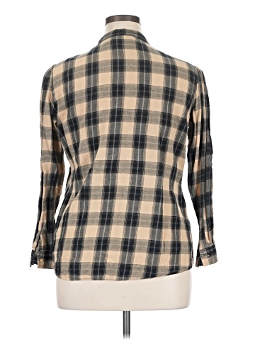 Millenium 3/4 Sleeve Button-Down Shirt (view 2)