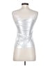 Cache Metallic Silver Sleeveless Top Size XS - photo 2
