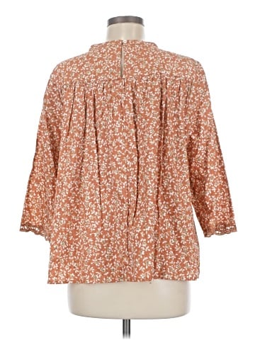 Blue Tassel 3/4 Sleeve Blouse (view 2)