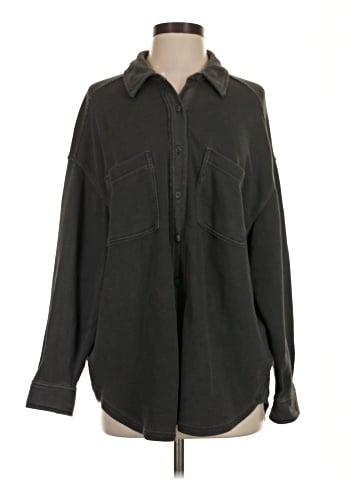 Aerie Long Sleeve Button-Down Shirt (view 1)