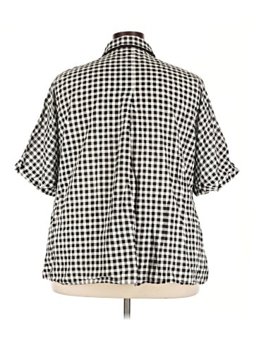 Lafayette 148 New York Short Sleeve Blouse (view 2)