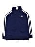 Adidas 100% Polyester Blue Track Jacket Size 6 - photo 1