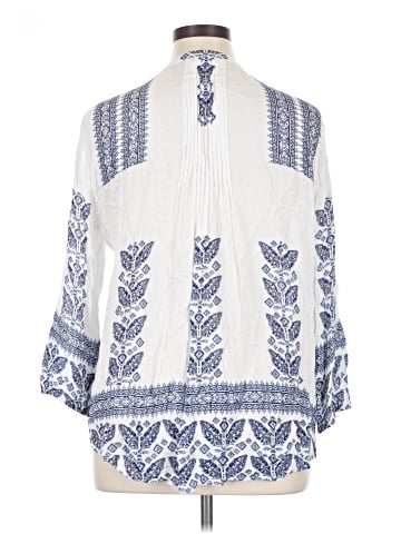 Pale Sky 3/4 Sleeve Blouse (view 2)