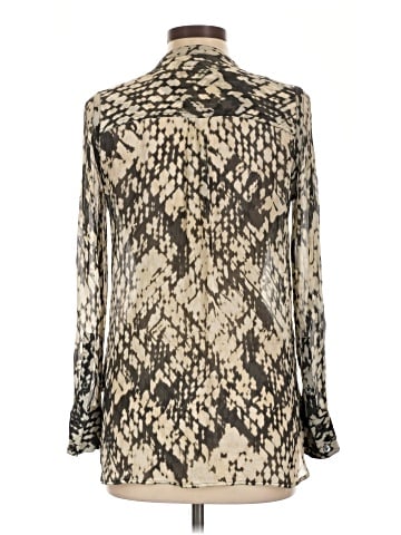 Vince. Long Sleeve Silk Top (view 2)