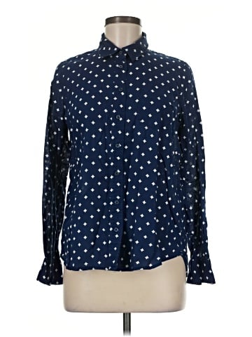 fleur bleue Long Sleeve Blouse (view 1)