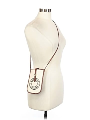 Burberry Mini Logo Graphic Canvas Leather Phone Bag (view 2)
