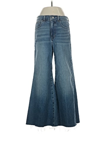 Madewell Flared Wide-Leg Crop Jeans in Oneida Wash (view 1)