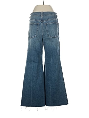 Madewell Flared Wide-Leg Crop Jeans in Oneida Wash (view 2)