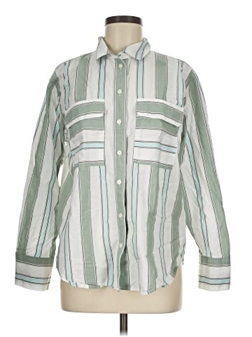 Ann Taylor LOFT Long Sleeve Button-Down Shirt (view 1)